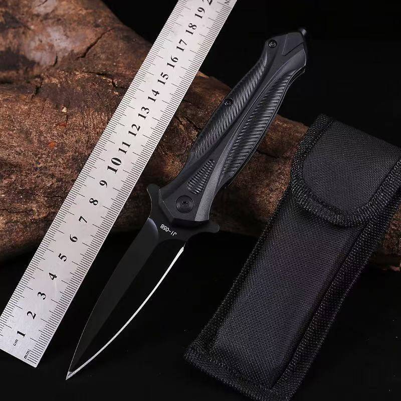 folding utility tool abs handle black yj140