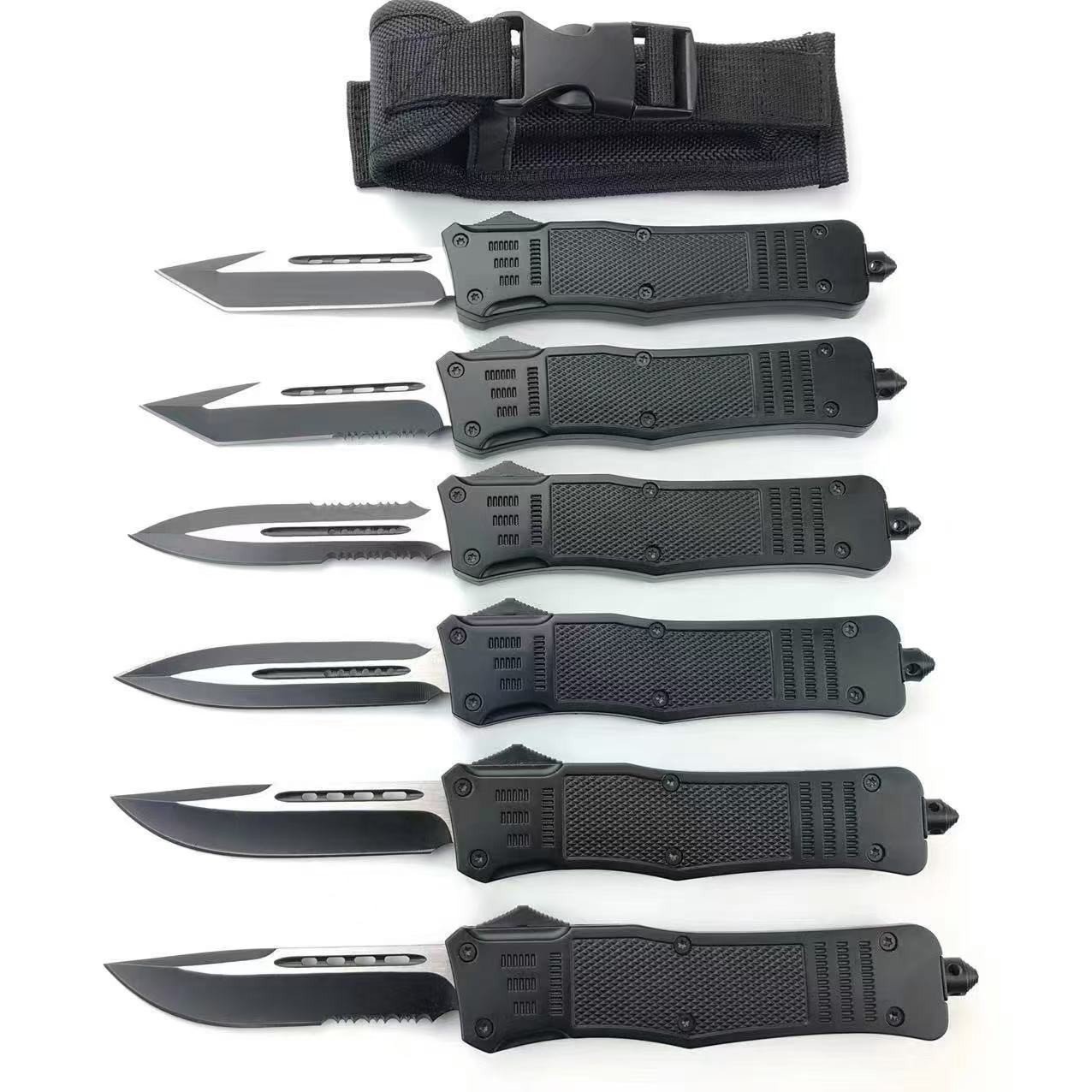 9" OTF Automatic Knife Black Zinc Alloy