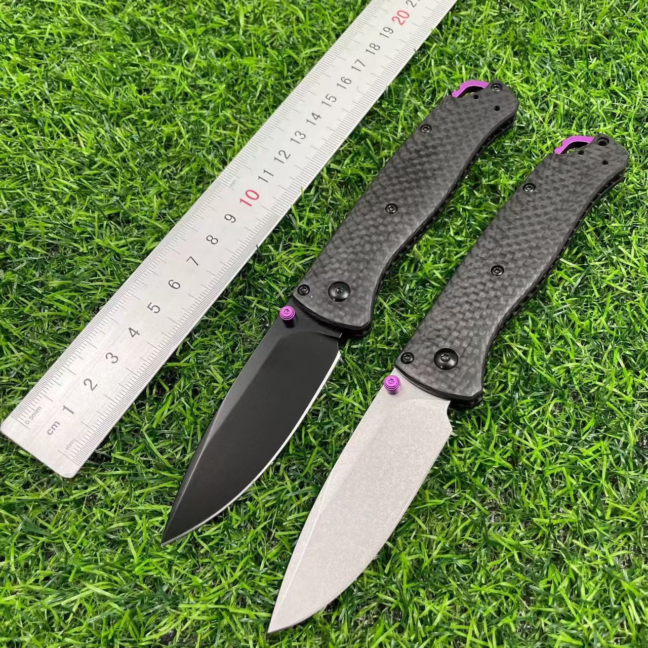 Tactical Folding Pocket Knife Carbon Fiber Handle 535BM