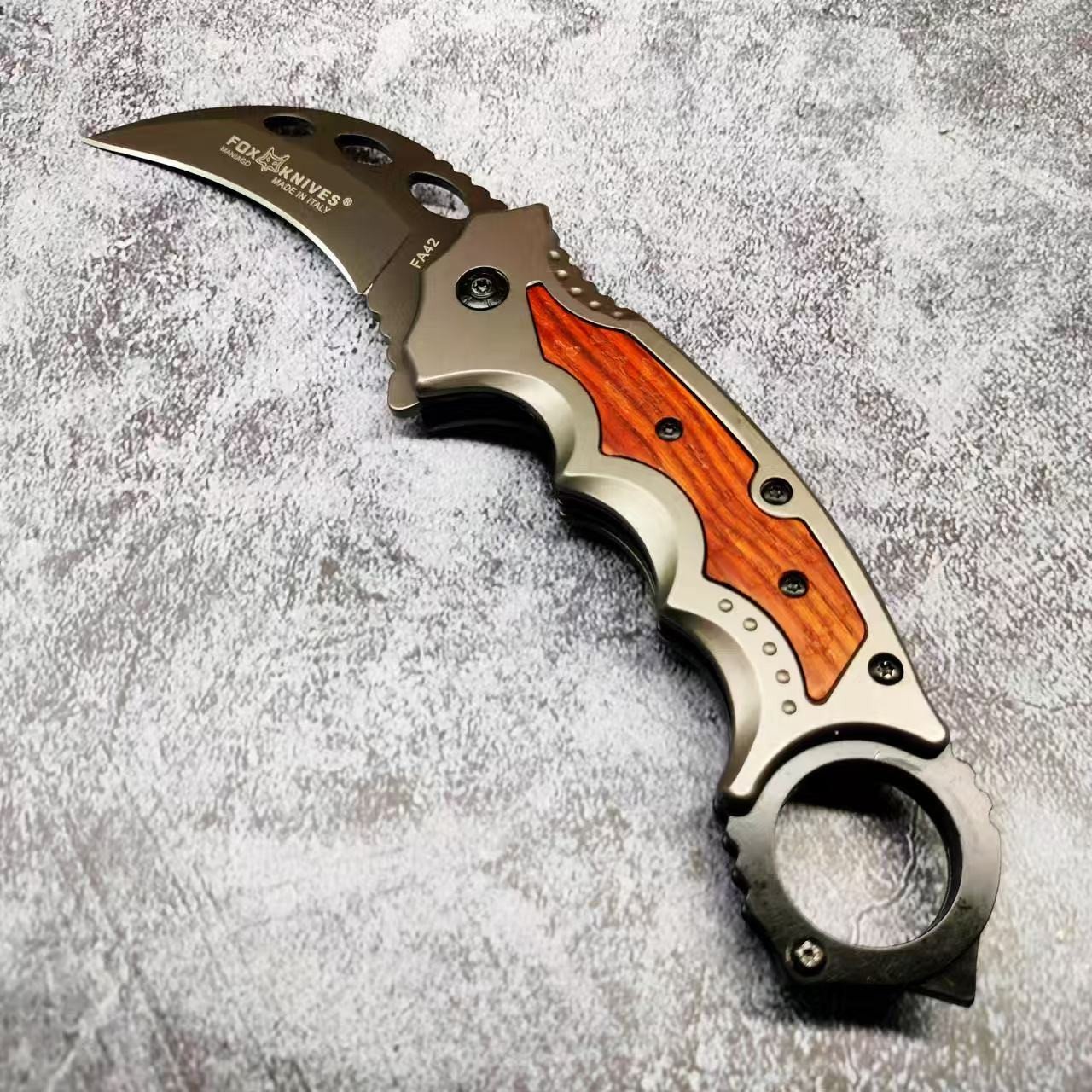 FOX Folding Pocket Knife Karambit FA42