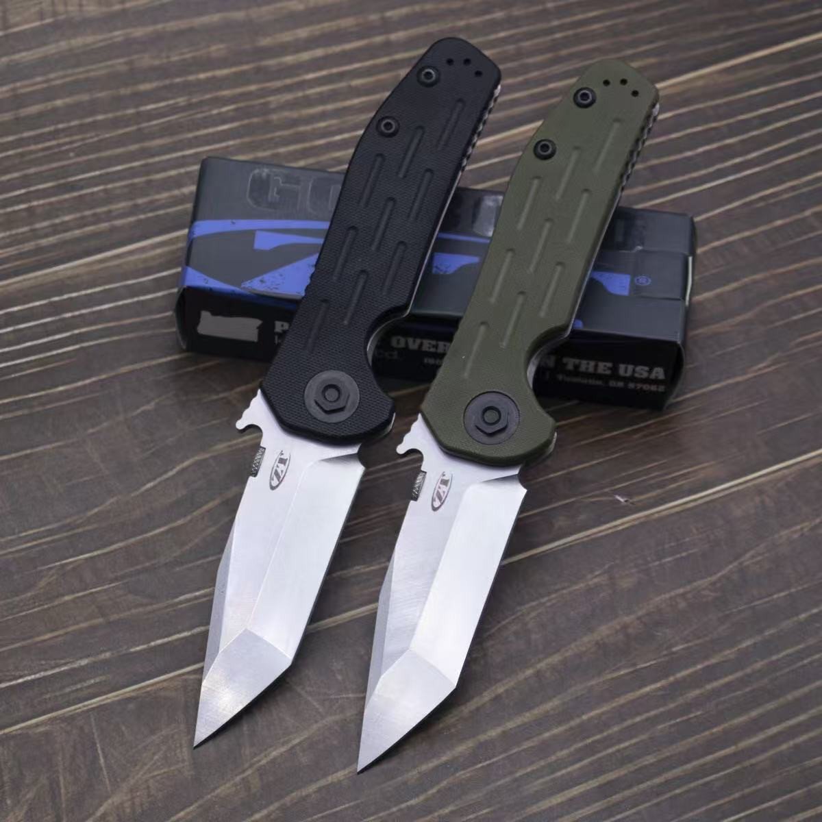 Tactical D2 Folding Pocket Knife G10 ZT0620