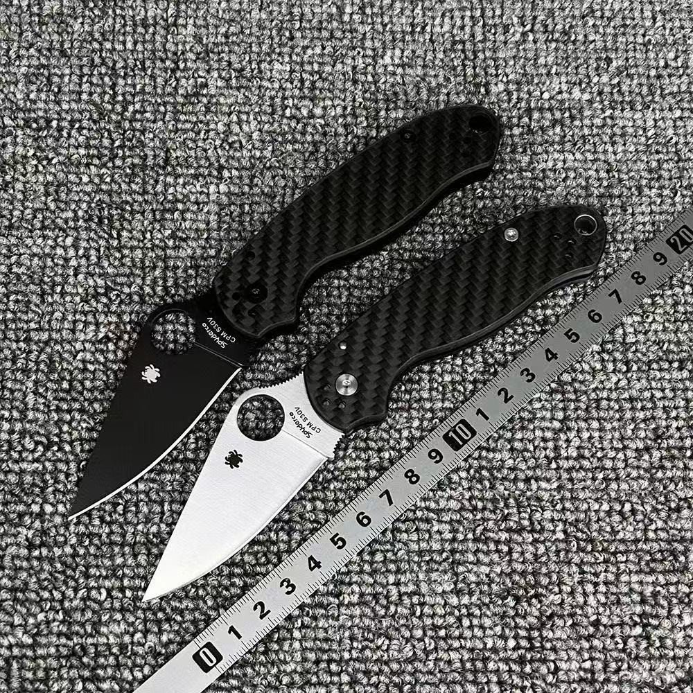 Tactical Folding Pocket Knife Carbon Fiber C223