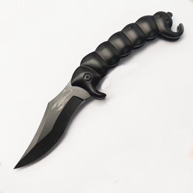 Folding Pocket Knife Scorpion Black