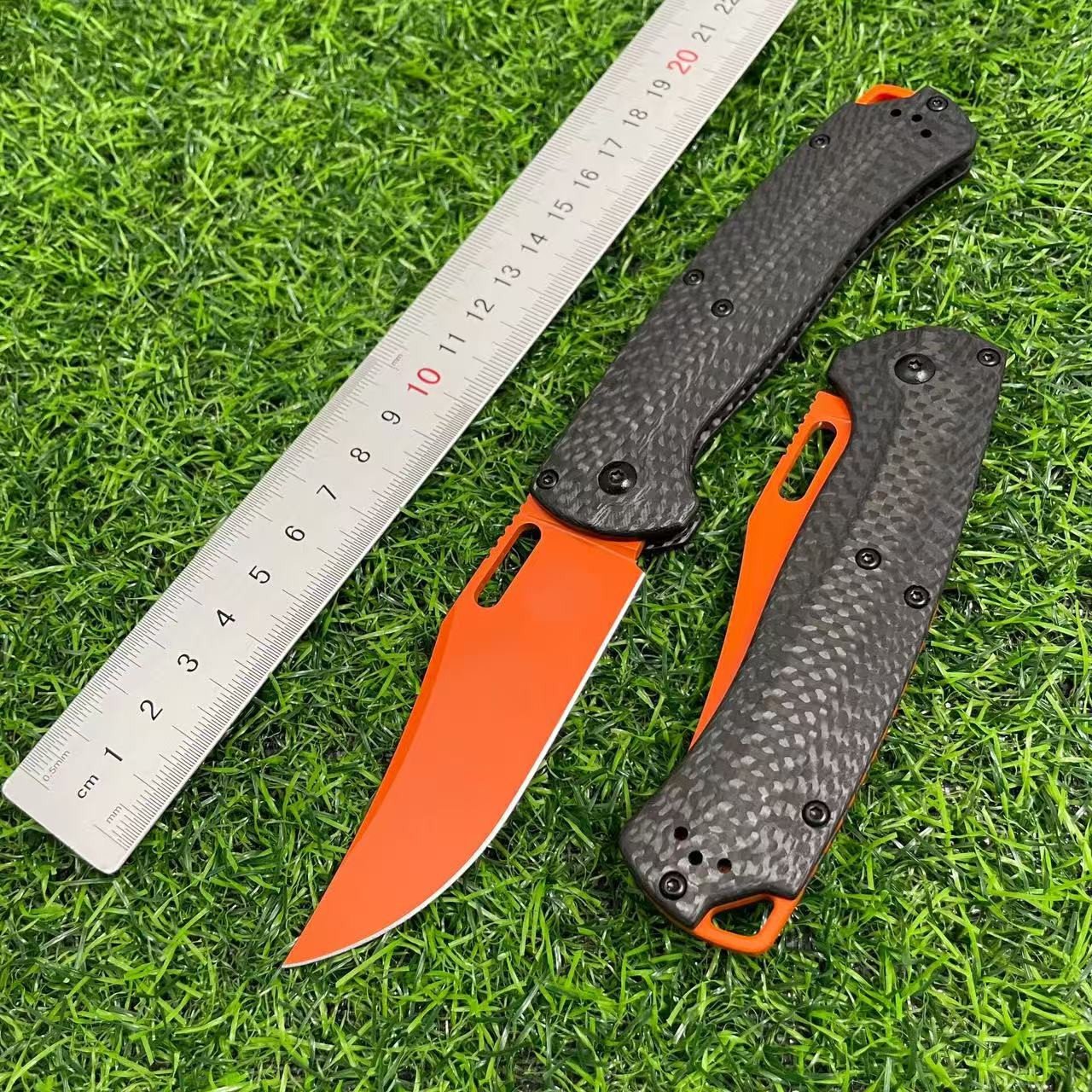 Tactical Folding Pocket Knife Carbon Fiber HandleBM15535