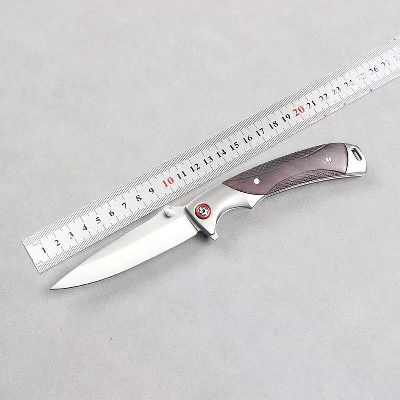 Tactical Folding Pocket Knife Wood Handle J161