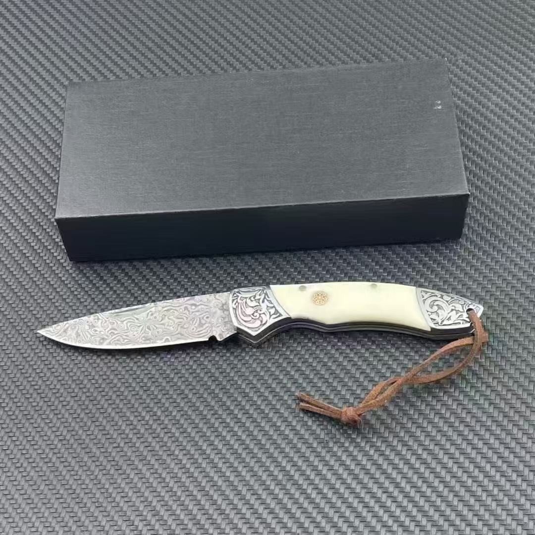 Damascus Folding Pocket Knife