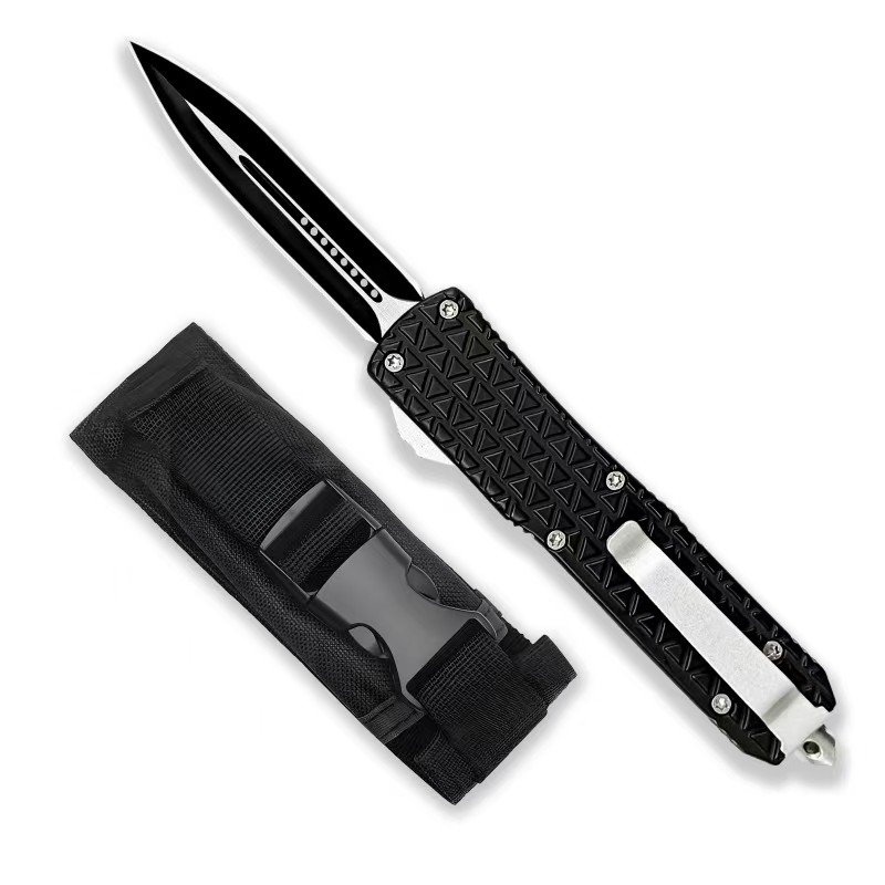 OTF Automatic Knife BLACK Zinc Alloy Handle 4 Styles