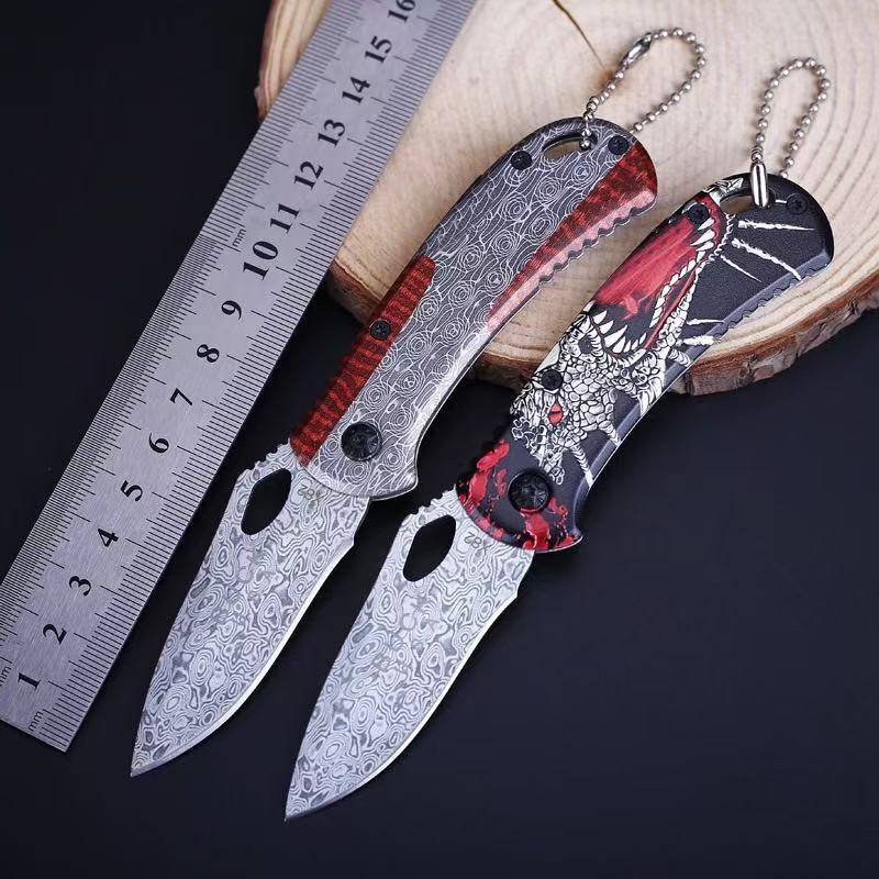 small folding pocket key knife x82